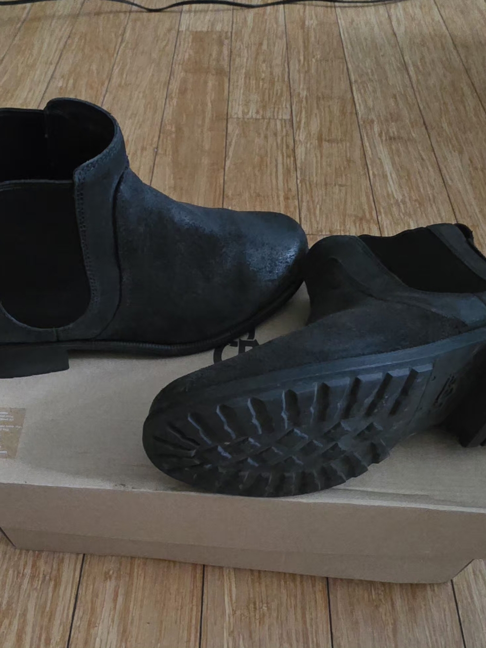 UGG Black Chelsea Ankle Boots - Slip-On Suede Booties